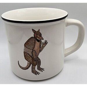 Friends Pottery Barn Holiday Armadillo Ross Geller Coffee Mug 14oz Christmas